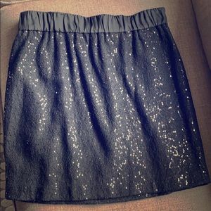 Above knee sequin skirt